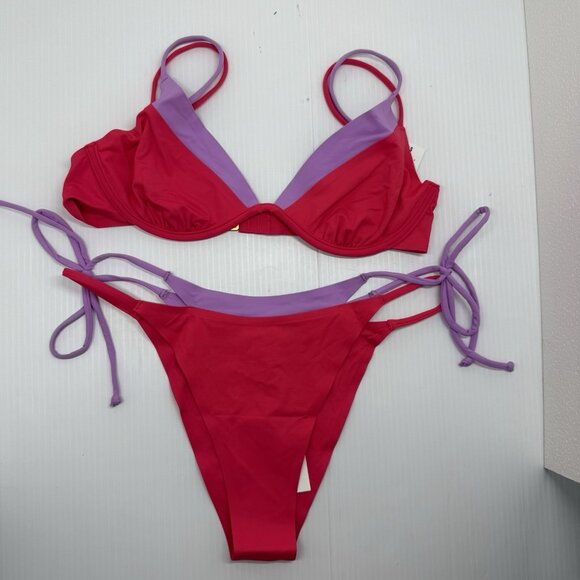 L*Space Pink and Purple Bikini - Picture 4 of 10